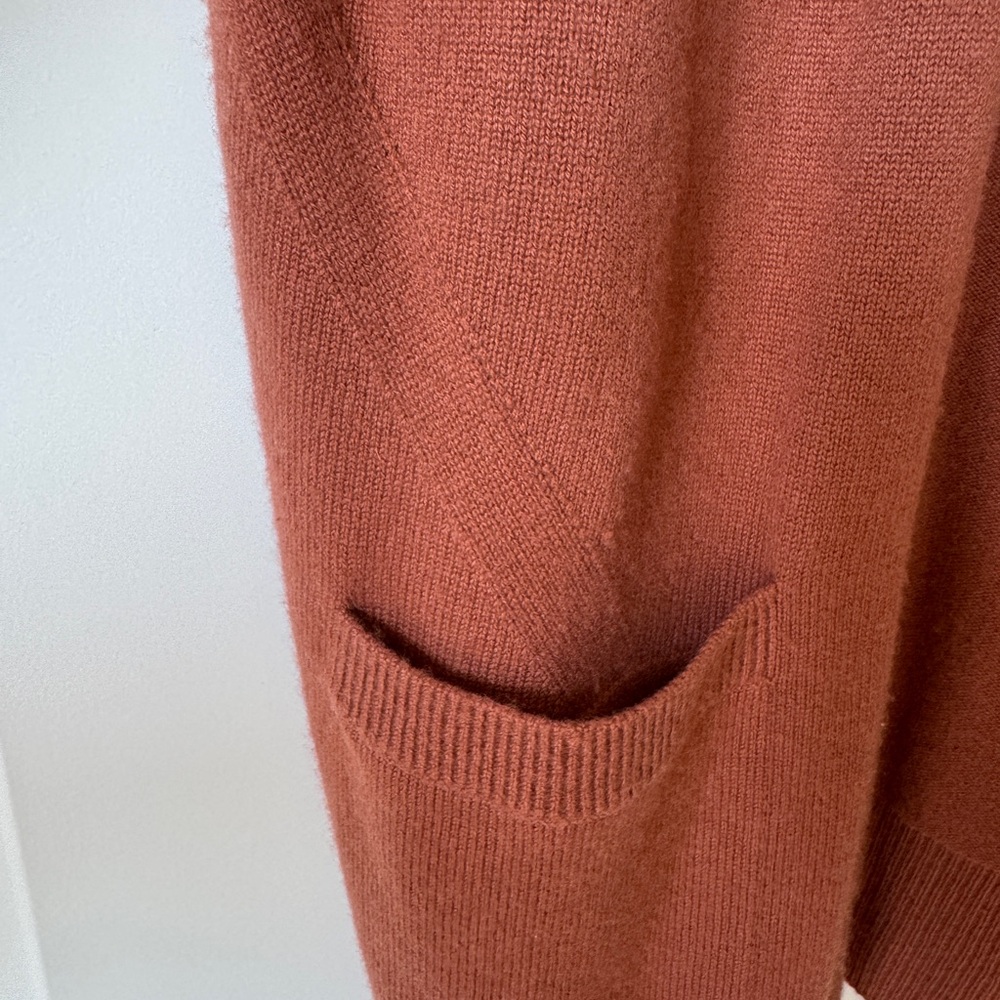 Vince Rust Cashmere Cardigan Sweater Size S - Picture 7 of 8